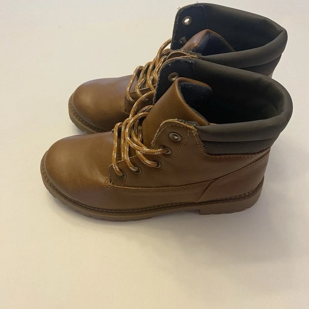 Kids Ankle‎ Boots Brown Lace Up Casual Fashion Boots